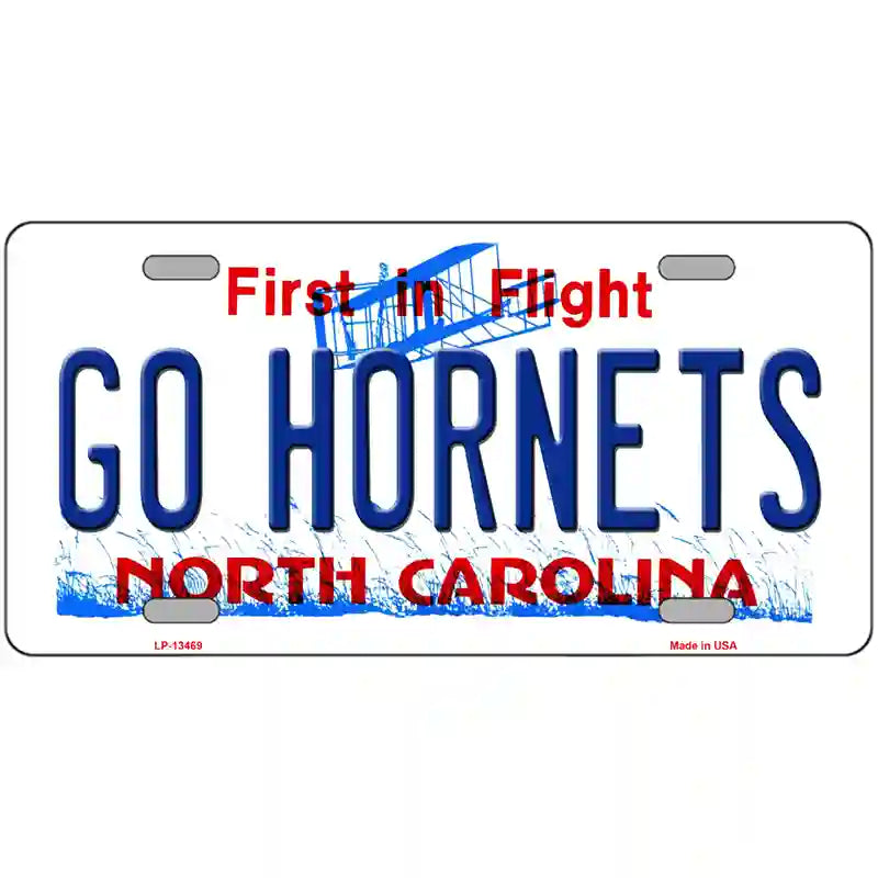 Hornets Fan Novelty Metal License Plate Tag 24" x 12" Large (LLP)