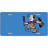 Plumber Offset Novelty Metal License Plate 24" x 12" (LLP)