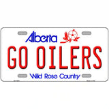 Go Oilers Novelty Metal License Plate Tag 24" x 12" (LLP)