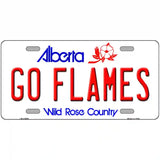 Go Flames Novelty Metal License Plate Tag 24" x 12" (LLP)