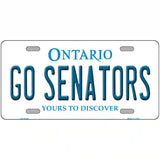 Go Senators Novelty Metal License Plate Tag 24" x 12" Large (LLP)