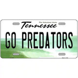 Go Predators Novelty Metal License Plate Tag 24" x 12" Large (LLP)