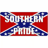 Southern Pride Confederate Novelty Metal License Plate Tag 24" x 12" (LLP)