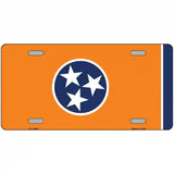 Tennessee Flag Orange Novelty Metal License Plate Tag 24" x 12" Large (LLP)