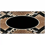 Snake With Black Center Oval Metal Novelty License Plate 24" x 12" (LLP)