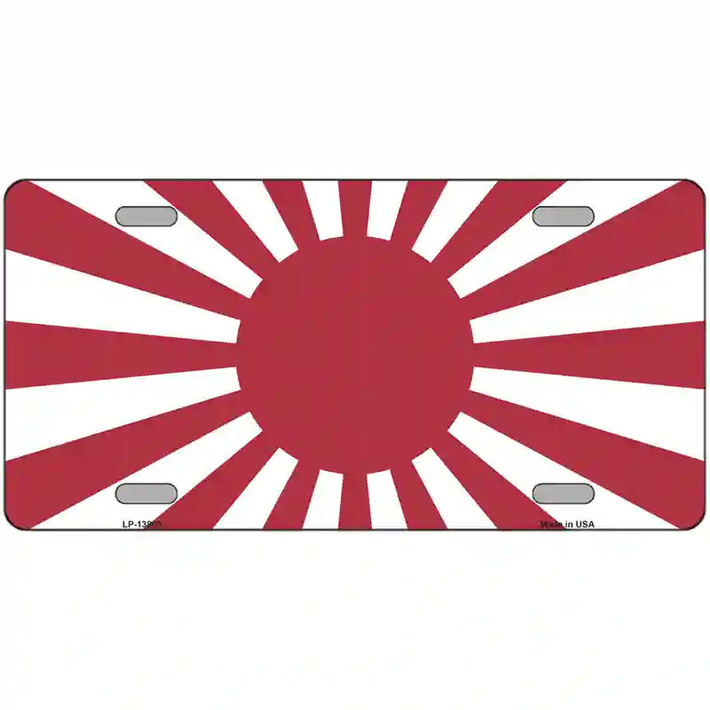 Rising Sun Japan Novelty Metal License Plate Tag 24" x 12" (LLP)