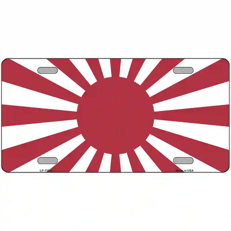Rising Sun Japan Novelty Metal License Plate Tag 24" x 12" (LLP)