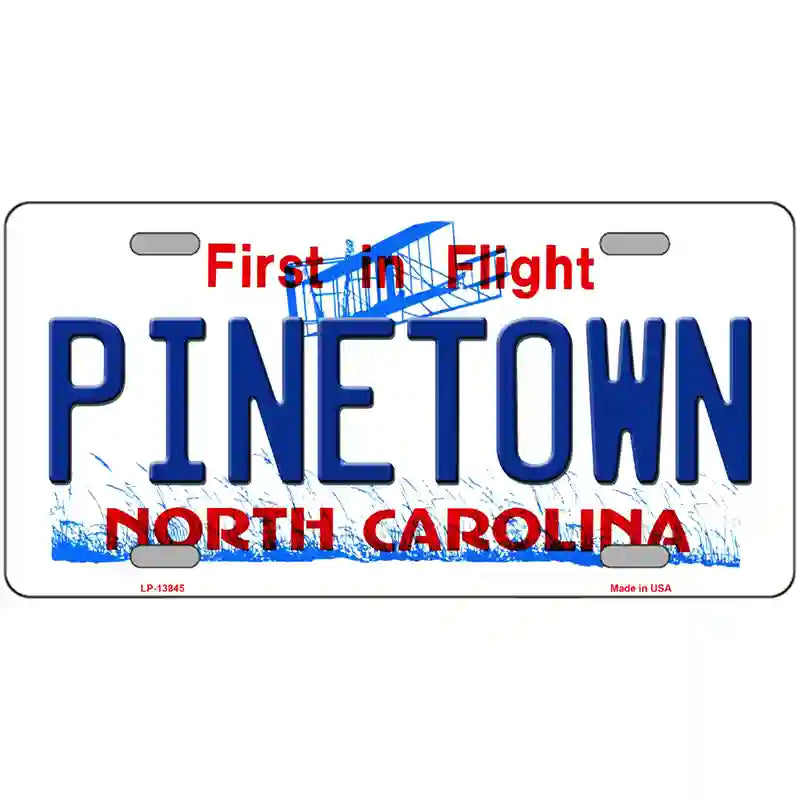 Pinetown North Carolina Novelty Metal License Plate Tag 24" x 12" Large (LLP)