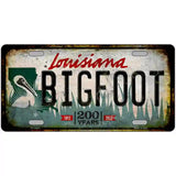 Bigfoot Louisiana Novelty Metal License Plate Tag 24" x 12" (LLP)