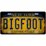 Bigfoot New York Novelty Metal License Plate Tag 24" x 12" Large (LLP)