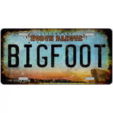 Bigfoot North Dakota Novelty Metal License Plate Tag 24" x 12" Large (LLP)