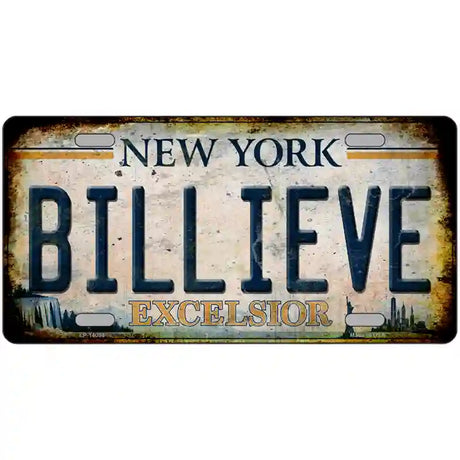 Billieve Excelcior New York Novelty License Plate 24" x 12" (LLP)