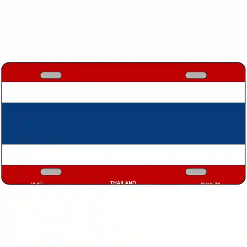 Thailand Flag Metal Novelty License Plate 24" x 12" (LLP)