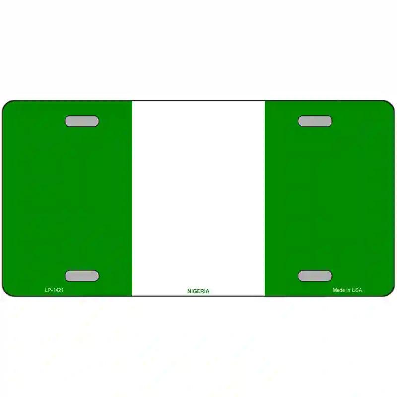 Nigeria Flag Metal Novelty License Plate 24" x 12" (LLP)