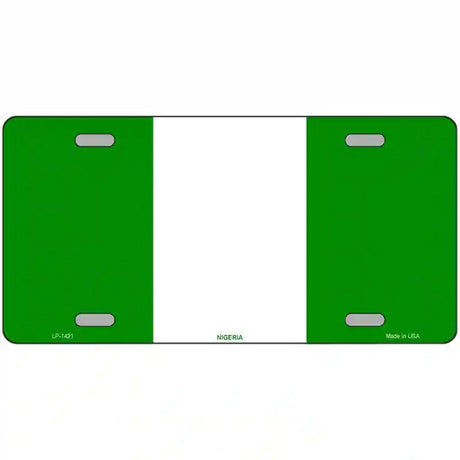 Nigeria Flag Metal Novelty License Plate 24" x 12" (LLP)