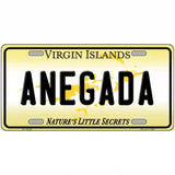 Virgin Islands Anegada Novelty Metal License Plate 24" x 12" Large (LLP)