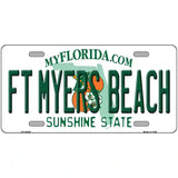 Florida FT Myers Beach Novelty Metal License Plate 24" x 12" (LLP)
