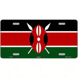Kenya Flag Metal Novelty License Plate 24" x 12" (LLP)