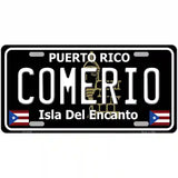 Comerio Puerto Rico Black Novelty Metal License Plate 24" x 12" (LLP)