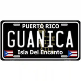 Guanica Puerto Rico Black Novelty Metal License Plate 24" x 12" (LLP)