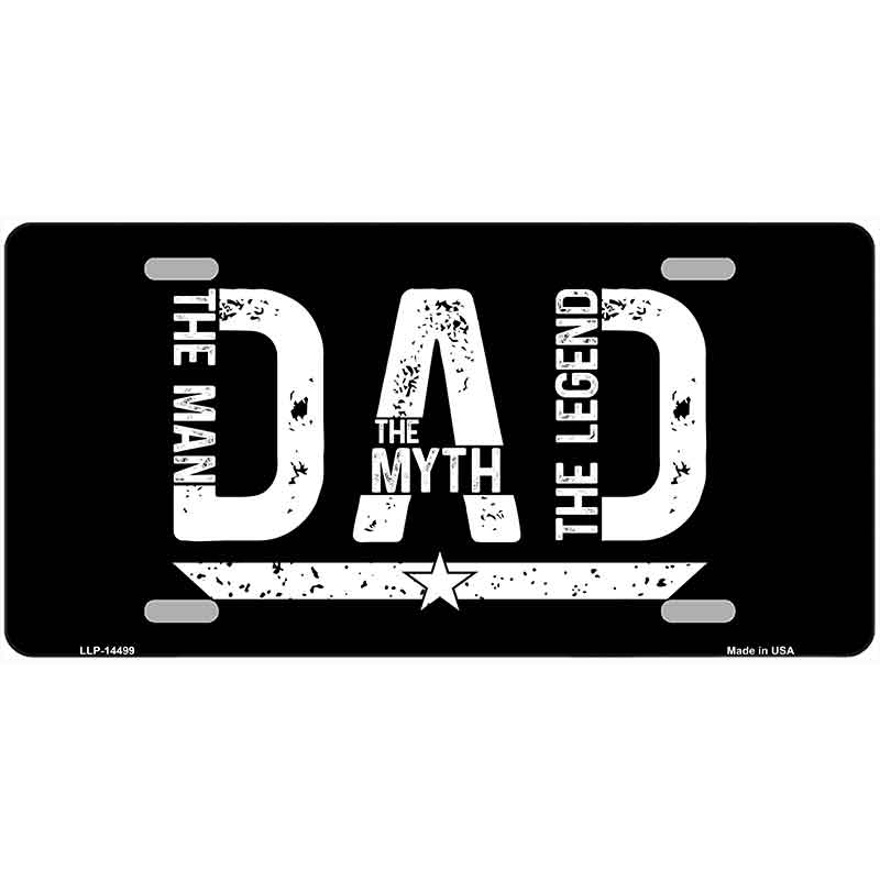 DAD Novelty Metal License Plate LP-14499