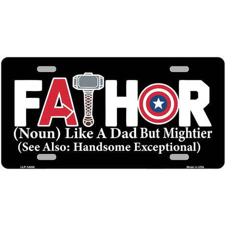 FATHOR Novelty Metal License Plate LP-14500