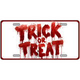 Trick or Treat Bloody Novelty Metal License Plate LP-14535