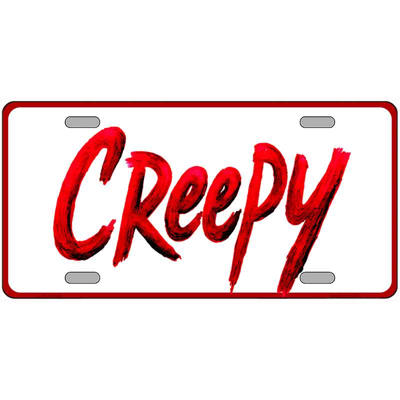 Creepy Novelty Metal License Plate LP-14540