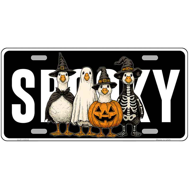 Spooky Goose Novelty Metal License Plate LP-14543