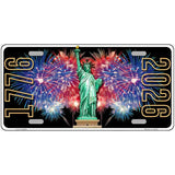 Lady Liberty Fireworks Novelty Metal License Plate LP-14549 24" x 12" Large (LLP)