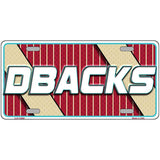 DBACKS Graphic Novelty Metal License Plate LP-14565