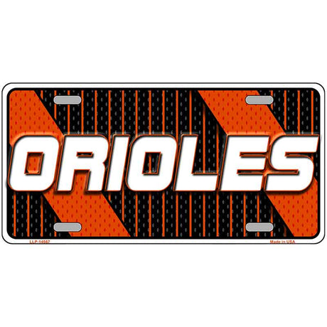 ORIOLES Graphic Novelty Metal License Plate LP-14567