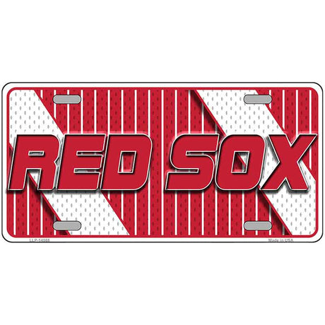 RED SOX Graphic Novelty Metal License Plate LP-14568