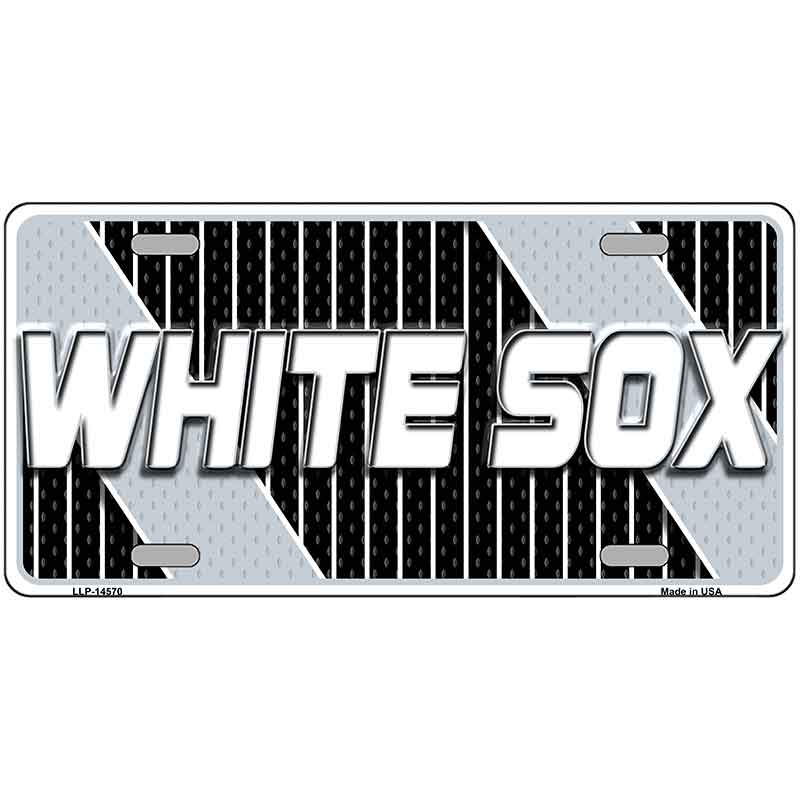WHITE SOX Graphic Novelty Metal License Plate LP-14570