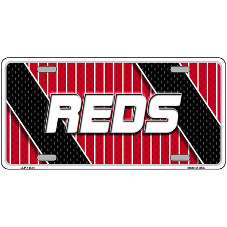 REDS Graphic Novelty Metal License Plate LP-14571