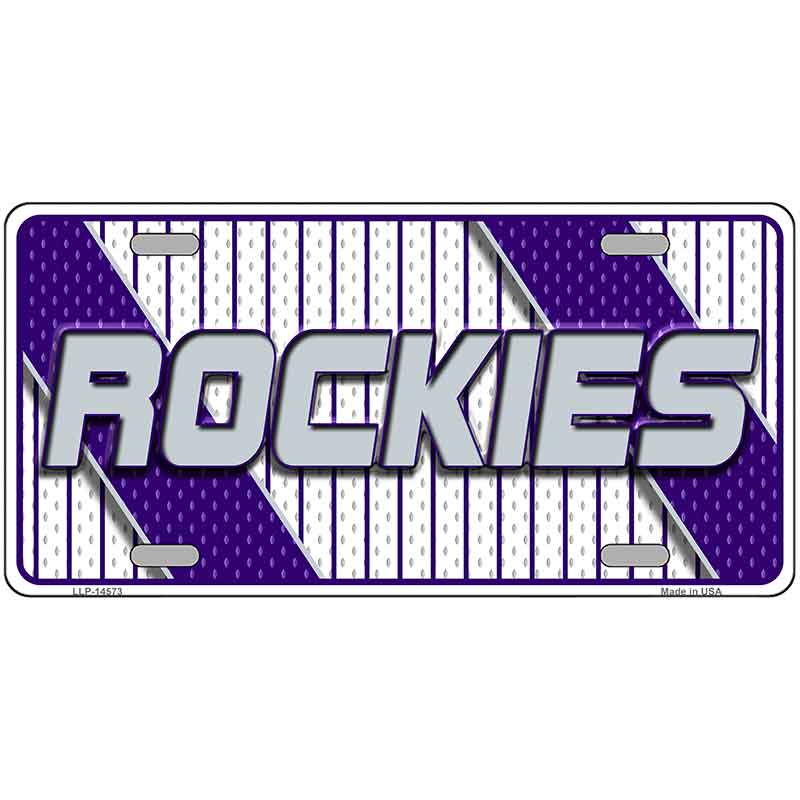 ROCKIES Graphic Novelty Metal License Plate LP-14573