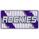 ROCKIES Graphic Novelty Metal License Plate LP-14573
