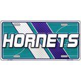 License plate with 'Hornets' text and sports team logo on a white background