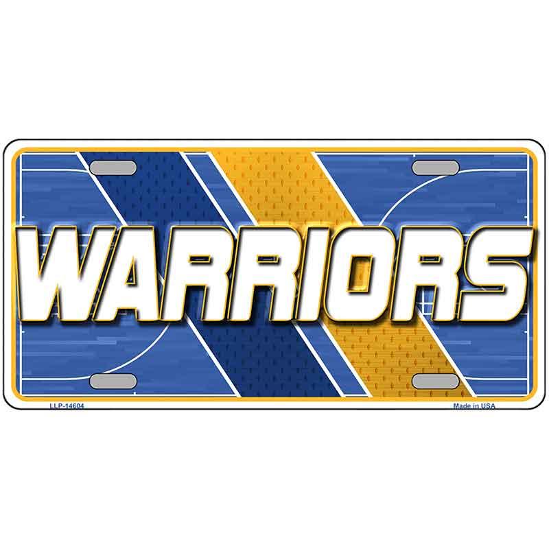WARRIORS Graphic Novelty Metal License Plate LP-14604 24" x 12" Large (LLP)