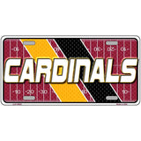 CARDINALS Graphic Novelty Metal License Plate LP-14625