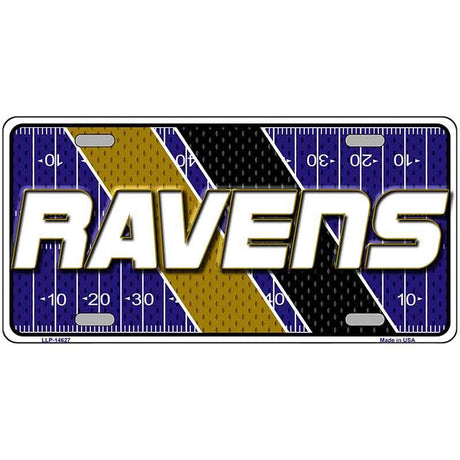 RAVENS Graphic Novelty Metal License Plate LP-14627