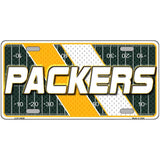 License plate with 'Packers' text on a football field design