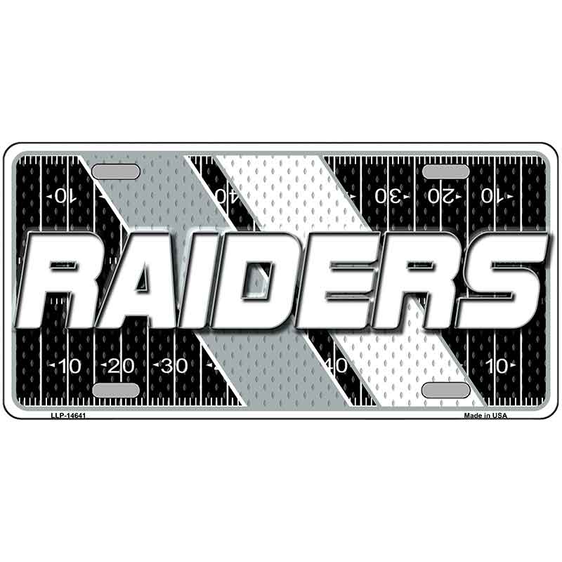 RAIDERS Graphic Novelty Metal License Plate LP-14641