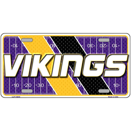 VIKINGS Graphic Novelty Metal License Plate LP-14645