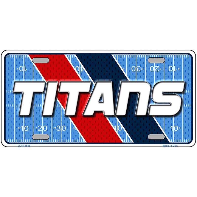 TITANS Graphic Novelty Metal License Plate LP-14655