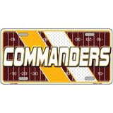 COMMANDERS Graphic Novelty Metal License Plate LP-14656