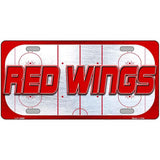 RED WINGS Graphic Novelty Metal License Plate LP-14666 24" x 12" Large (LLP)