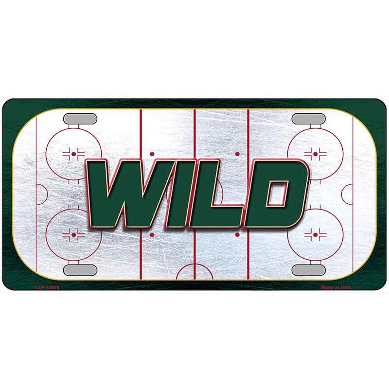WILD Graphic Novelty Metal License Plate LP-14670 24" x 12" Large (LLP)
