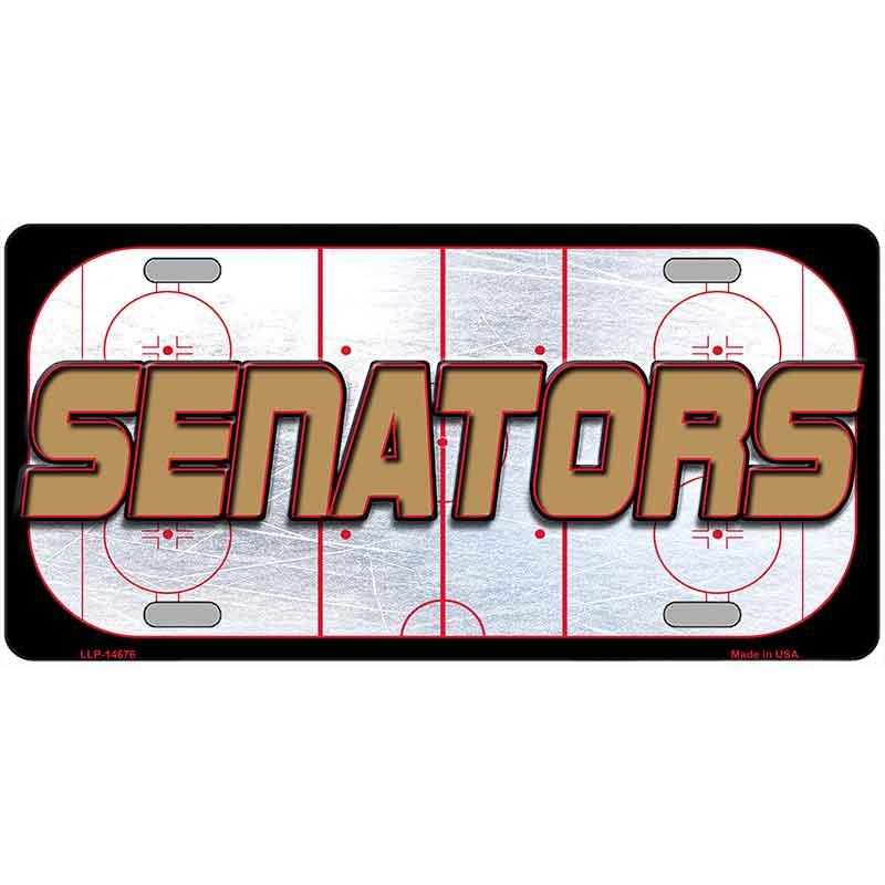 SENATORS Graphic Novelty Metal License Plate LP-14676 24" x 12" Large (LLP)