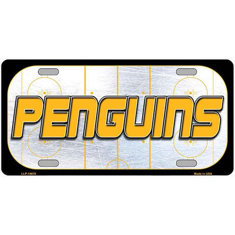PENGUINS Graphic Novelty Metal License Plate LP-14678 24" x 12" Large (LLP)